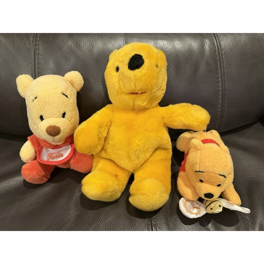 Winnie The Pooh Plush By Sears And 2 Smaller Pooh's